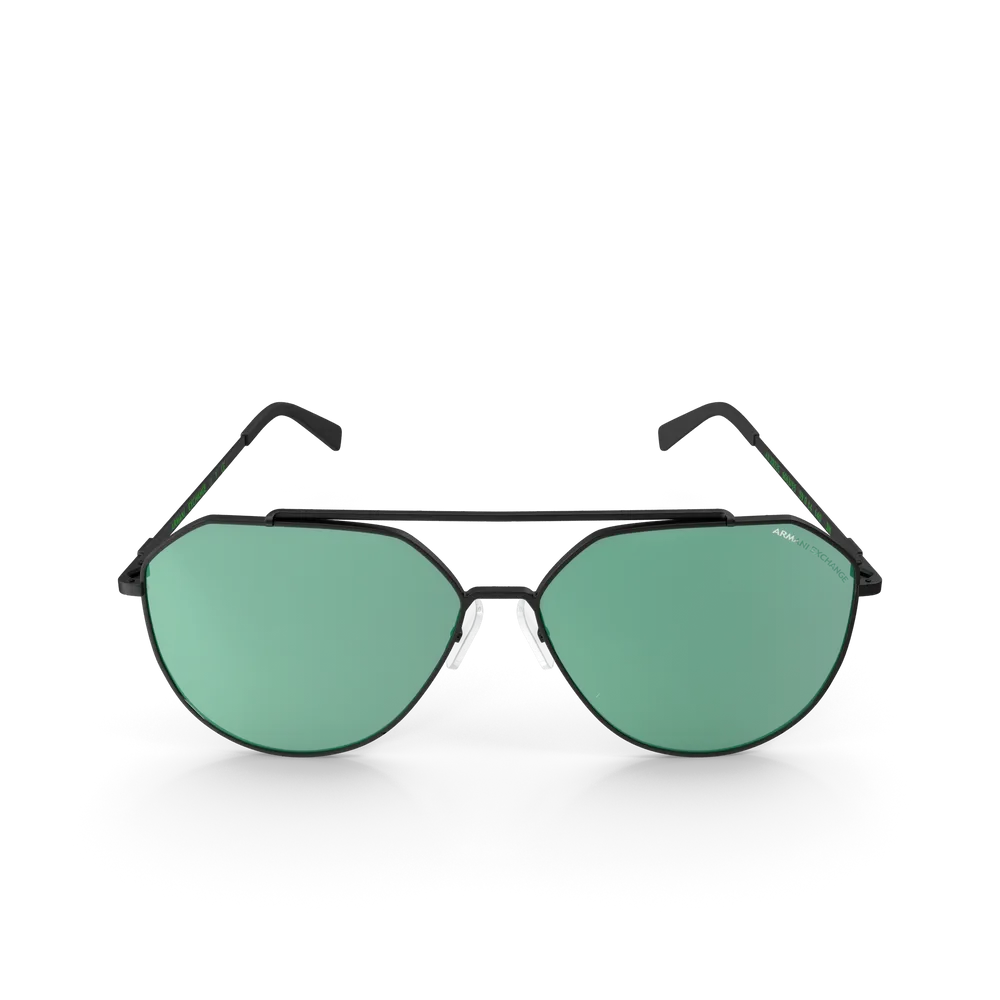 Anteojos de Sol Verde y Negro