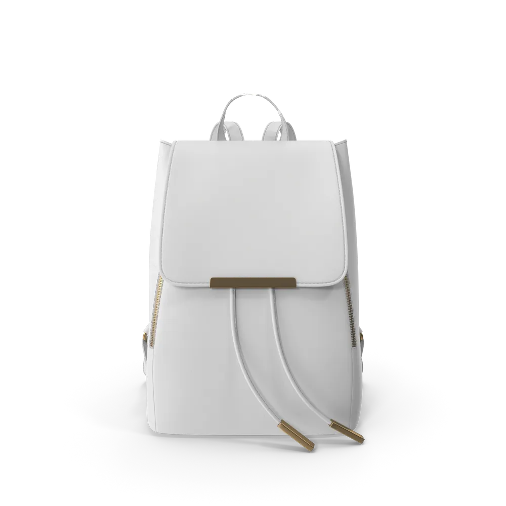 Mochila Eco Cuero Blanca