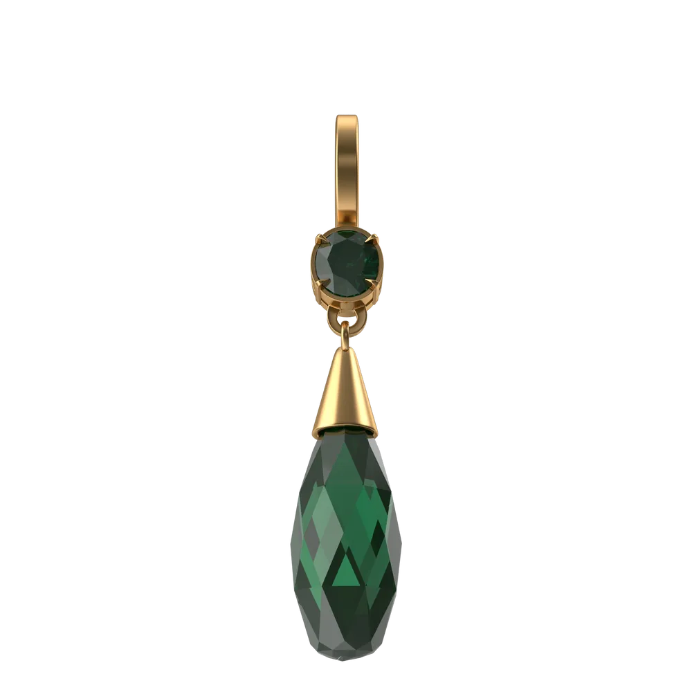 Aros Cristal Verde