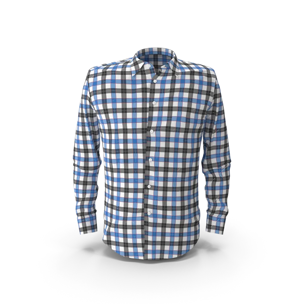 Camisa Cuadros Azul y Negra